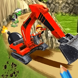 画线挖掘机小游戏